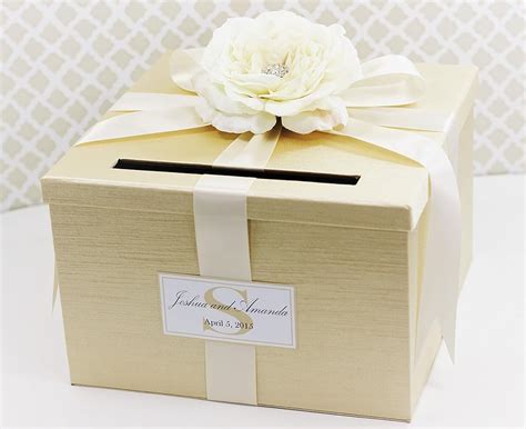 metal decorative wedding gift card holder box|Amazon.com: Wedding Gift Box Card Holder.